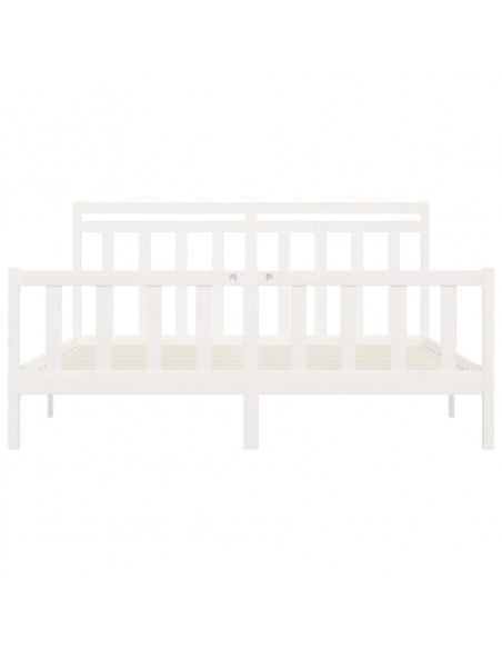 Giroletto Bianco in Legno Massello di Pino 200x200 cm