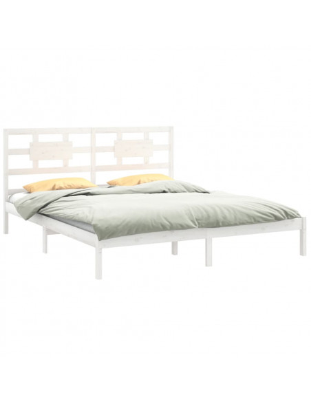 Giroletto Bianco in Legno Massello 180x200 cm Super King