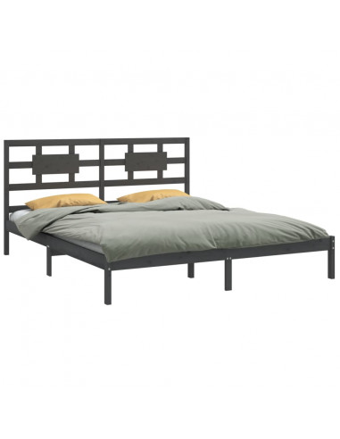 Giroletto Grigio in Legno Massello 200x200 cm