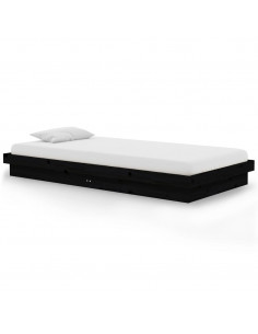 Giroletto Nero in Legno Massello 100x200 cm 2