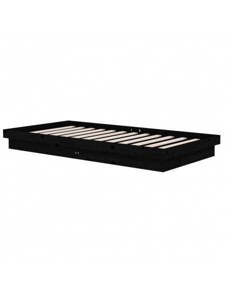 Giroletto Nero in Legno Massello 100x200 cm