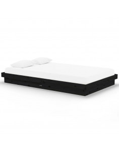 Giroletto Nero in Legno Massello 120x200 cm 2