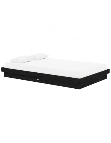 Giroletto Nero in Legno Massello 120x200 cm