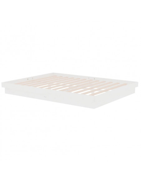 Giroletto Bianco in Legno Massello 150x200 cm King Size