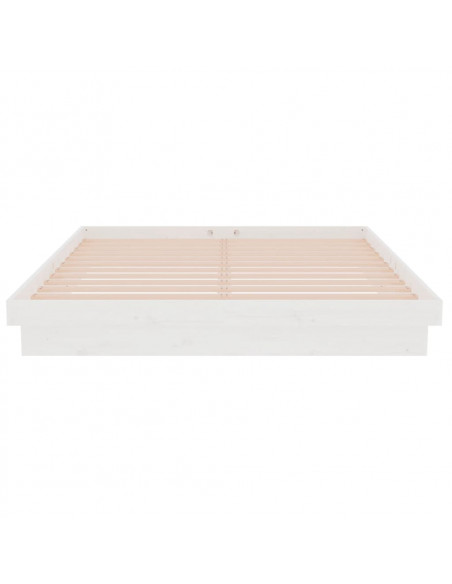Giroletto Bianco in Legno Massello 150x200 cm King Size