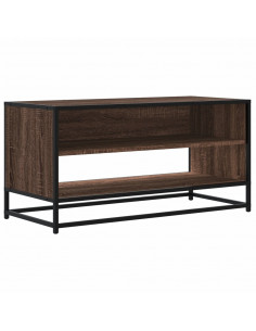 Mobile TV Rovere Marrone 91x40x46 cm Legno Multistrato Metallo 2