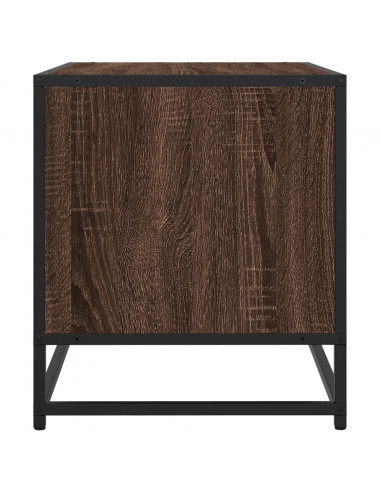 Mobile TV Rovere Marrone 91x40x46 cm Legno Multistrato Metallo