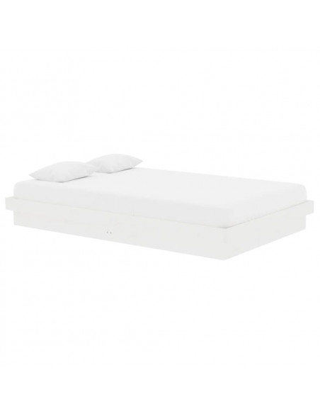 Giroletto Bianco in Legno Massello 120x190 cm Small Double
