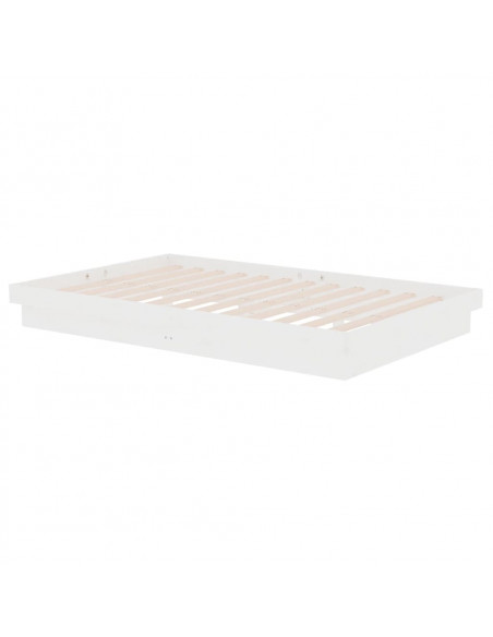 Giroletto Bianco in Legno Massello 120x190 cm Small Double