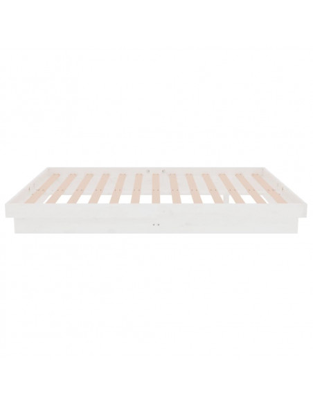 Giroletto Bianco in Legno Massello 120x190 cm Small Double