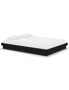 Giroletto Nero in Legno Massello 140x190 cm 2