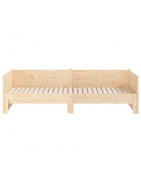 Dormeuse Estraibile in Legno Massello di Pino 2x(90x190) cm