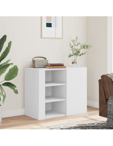 Armadietto a Muro Bianco 75x35x60 cm in Truciolato