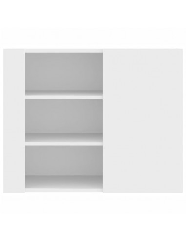 Armadietto a Muro Bianco 75x35x60 cm in Truciolato