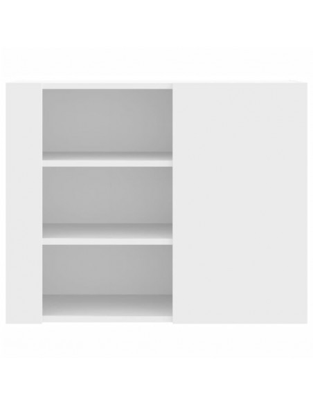 Armadietto a Muro Bianco 75x35x60 cm in Truciolato
