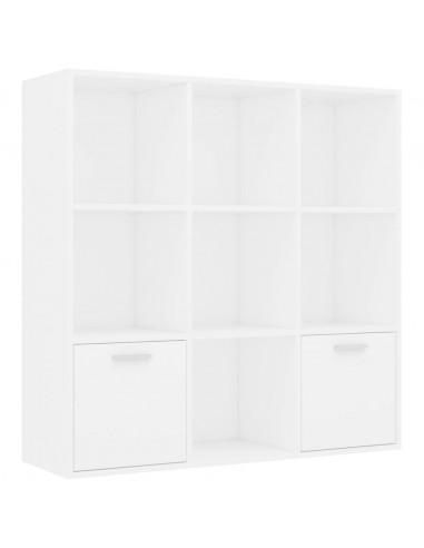 Libreria Bianca 98x30x98 cm in Legno Multistrato