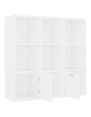 Libreria Bianca 98x30x98 cm in Legno Multistrato