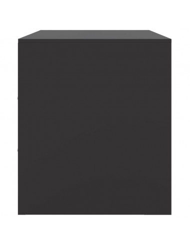 Mobili TV 2 pz Neri 67x39x44 cm in Acciaio