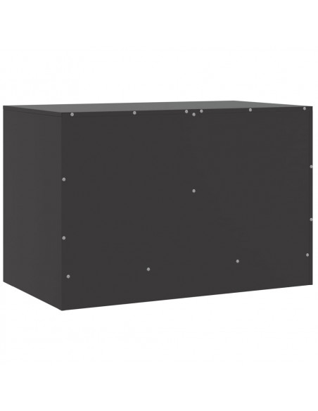 Mobili TV 2 pz Neri 67x39x44 cm in Acciaio