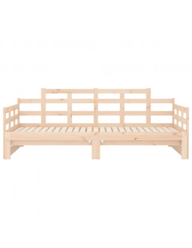 Dormeuse Estraibile in Legno Massello di Pino 2x(80x200) cm
