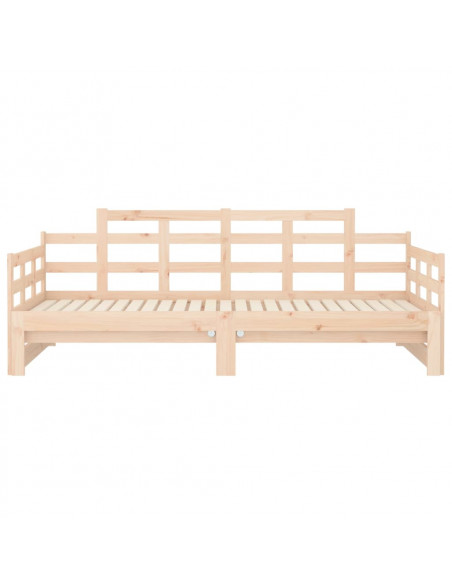Dormeuse Estraibile in Legno Massello di Pino 2x(80x200) cm