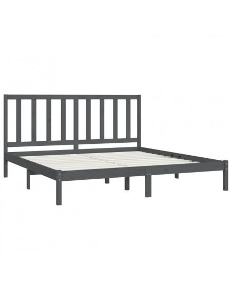 Giroletto Grigio in Legno Massello di Pino 200x200 cm