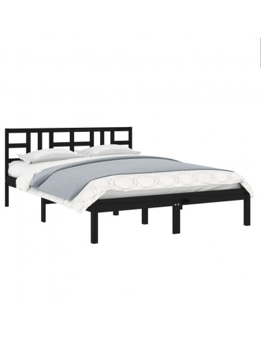 Giroletto Nero in Legno Massello 200x200 cm