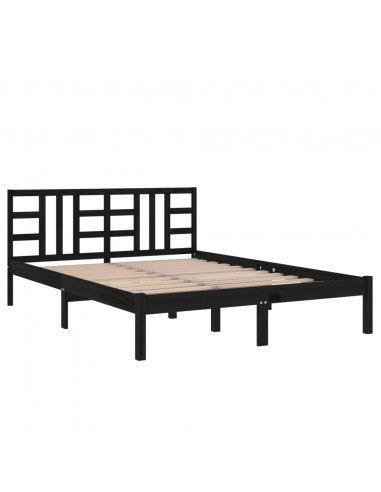 Giroletto Nero in Legno Massello 200x200 cm