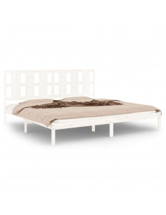 Giroletto Bianco in Legno Massello 180x200 cm Super King 2