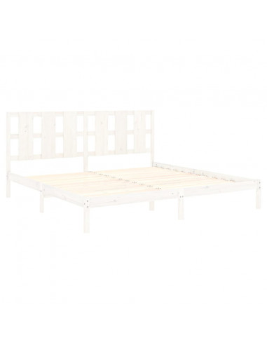 Giroletto Bianco in Legno Massello 180x200 cm Super King