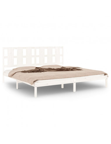 Giroletto Bianco in Legno Massello di Pino 200x200 cm