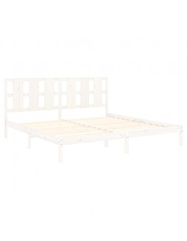 Giroletto Bianco in Legno Massello di Pino 200x200 cm