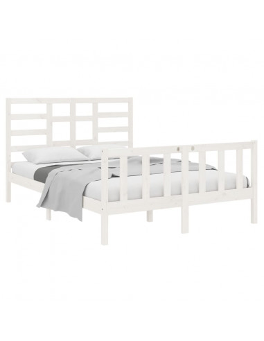 Giroletto Bianco in Legno Massello 140x190 cm