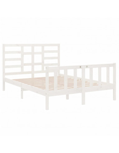 Giroletto Bianco in Legno Massello 140x190 cm