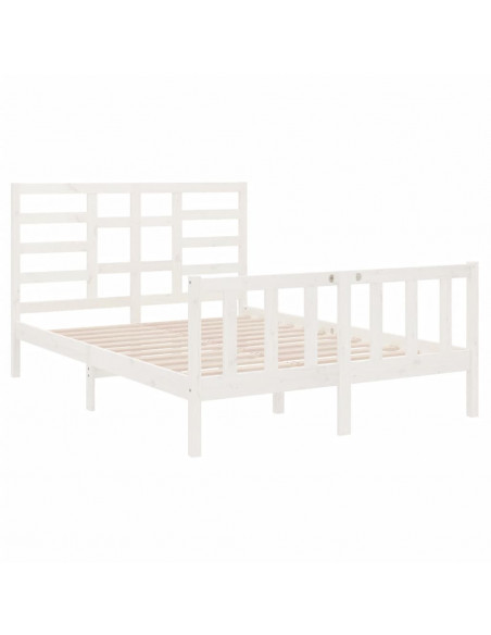Giroletto Bianco in Legno Massello 140x190 cm