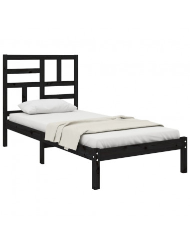 Giroletto Nero in Legno Massello 100x200 cm