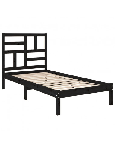 Giroletto Nero in Legno Massello 100x200 cm