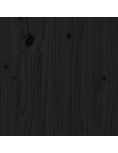 Giroletto Nero in Legno Massello 100x200 cm