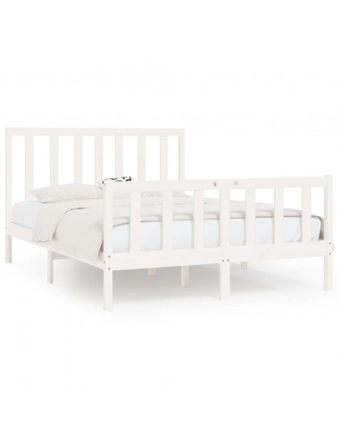 Giroletto Bianco in Legno Massello 140x200 cm