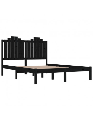 Giroletto Nero in Legno Massello di Pino 200x200 cm