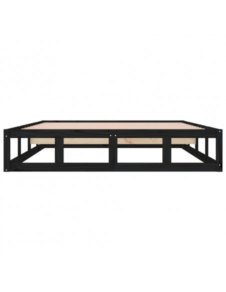 Giroletto Nero 135x190 cm Double in legno Massello