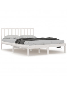 Giroletto Bianco in Legno Massello di Pino 200x200 cm 2