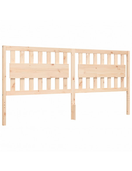Giroletto con Testiera 200x200 cm in Legno Massello
