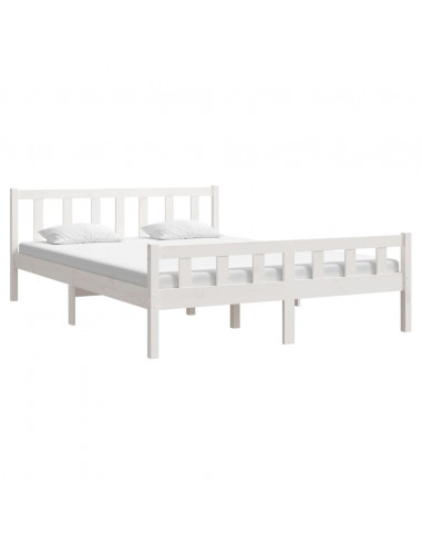 Giroletto Bianco in Legno Massello 150x200 cm King Size