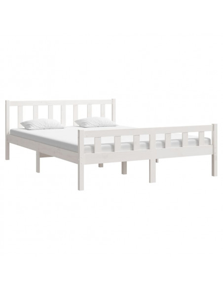 Giroletto Bianco in Legno Massello 150x200 cm King Size
