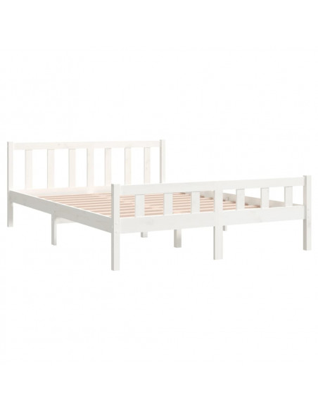 Giroletto Bianco in Legno Massello 150x200 cm King Size