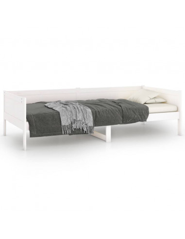 Dormeuse Bianca in Legno Massello di Pino 90x190 cm