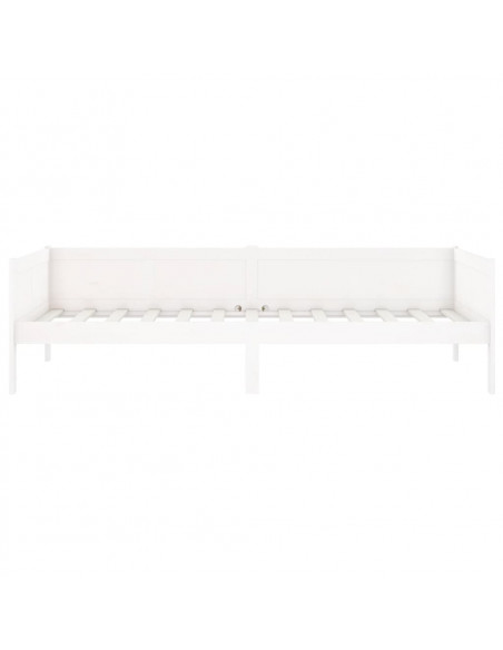 Dormeuse Bianca in Legno Massello di Pino 90x190 cm