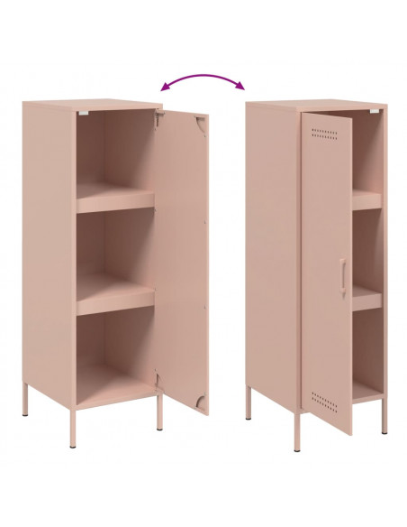 Credenza Rosa 36x39x113 cm in Acciaio