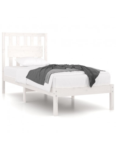 Giroletto Bianco in Legno Massello di Pino 90x200 cm